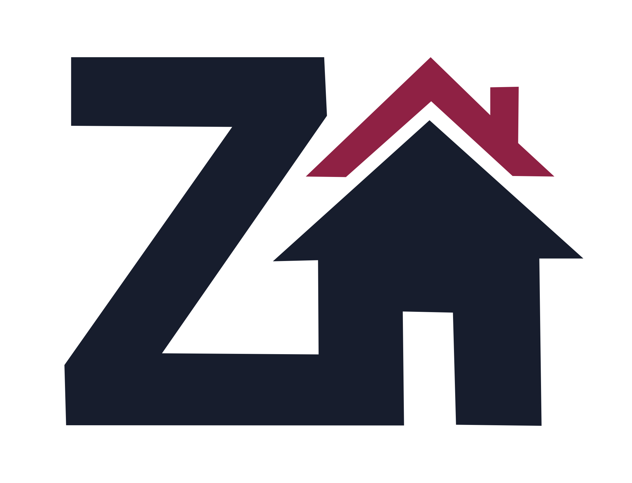 logo zeêni azul telhado rosa